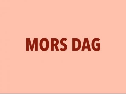 Mors dag erbjudande i webbshoppen!